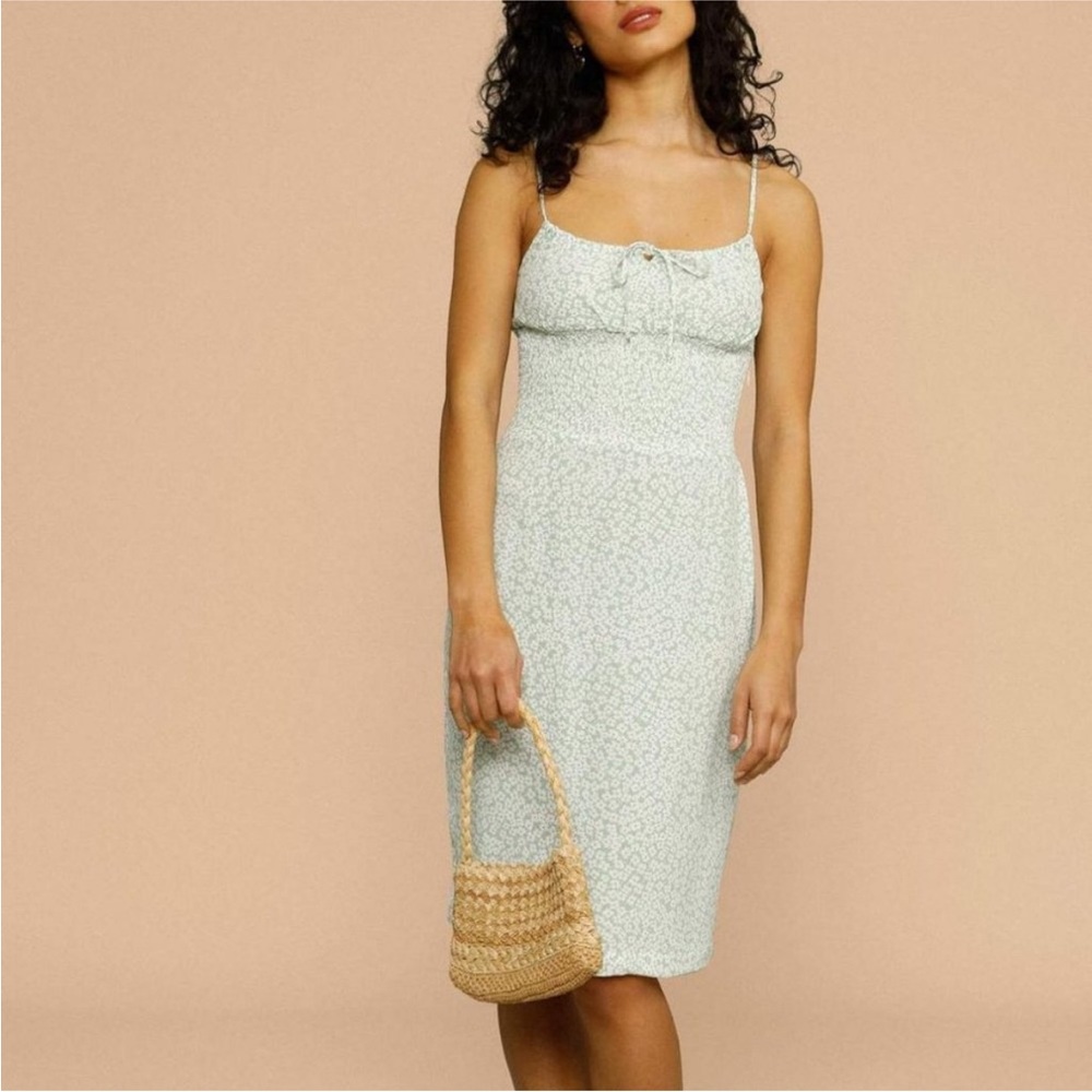 Rouje Cassandre fleurette menthol dress